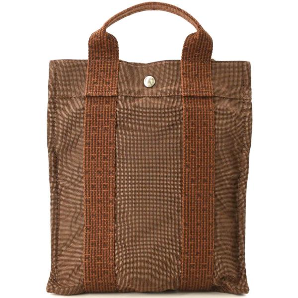 【美品】HERMES エルメス エールライン アド PM 2way ナイロン キャンバス トート リ...