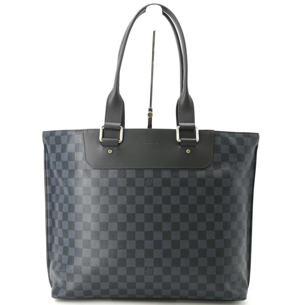 【美品】LOUIS VUITTON ルイヴィトン ダミエコバルト カバ ヴォワヤージュ PVCトート...