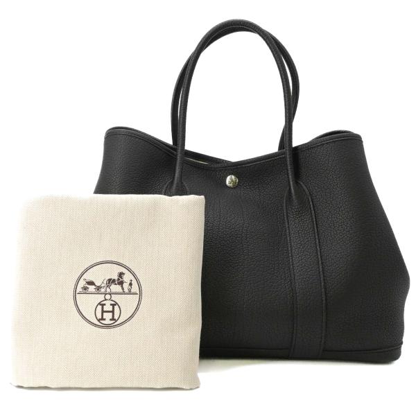 【美品】 HERMES エルメス ガーデンパーティー PM ネゴンダ ハンドバッグ トート レディー...