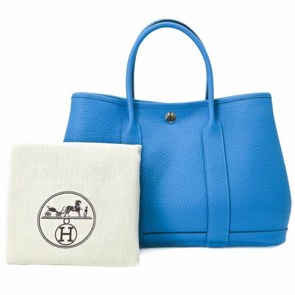【未使用品】HERMES エルメス ガーデンパーティーTPM 30 ネゴンダ レザー ハンドバッグ ...