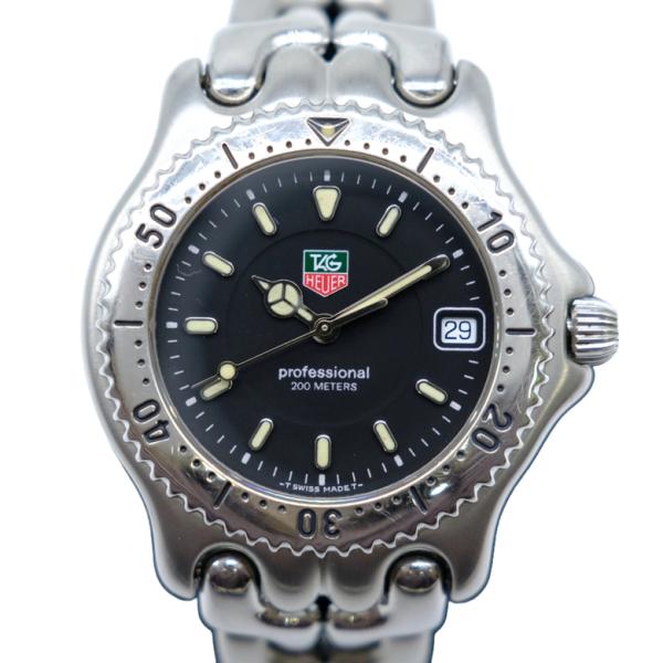 TAG HEUER タグホイヤー セルシリーズ 腕時計 ウォッチ シルバー ステンレススチール 黒文...