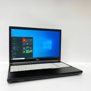 富士通 ノートパソコン Office搭載 新品 同様 Win10 DVD-RW 15.6