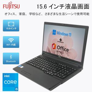 ★2021年モデル/Fujitsu　LIFEBOOK A7511/G　 15.6型ノートパソコン/カメラ内蔵/MS Office/高性能Core i5-1145G7/8GB/新品M.2SSD512/無線WIFI＆Bluetooth｜srepcstore