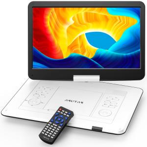 【新機種】 ASUTAS 17.9型 ポータブルDVDプレーヤー 14インチ 高音質 1366＊768 dvdプレーヤー 最大6時間連続再生 270°回転 リージョンフリー レジューム機能