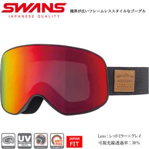 スノーゴーグル　ゴーグル　SWANS　スワンズ　スキー　ボード　ゴーグル　くもり止め　アンチフォグ ダブルレンズ　ヘルメット対応　ユニセックス【190-MDH】　｜srsshop