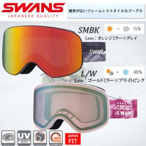 スノーゴーグル　ゴーグル　SWANS　スワンズ　スキー　スノー　スノーボード　ゴーグル　くもり止め　アンチフォグ　ミラーレンズ　ダブルレンズ　190-MDHP1｜srsshop