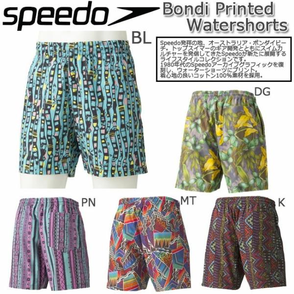 パンツ　SPEEDO　スピード メンズ　ボンダイプリンテッドウォーターショーツ ショートパンツ ボト...