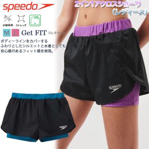 ショートパンツ　ボトムス　レディース　スピード　SPEEDO　スポーツウエア　ジムウエア　水陸両用　スイム　トレーニング　ランニング　ヨガ　SFW81904｜srsshop