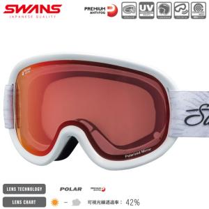 スノーゴーグル SWANS　スワンズ　ダブルレンズ　偏光レンズ ヘルメット対応　超撥水メッシュ ANTI-FOG 【V4-MPDH】｜srsshop