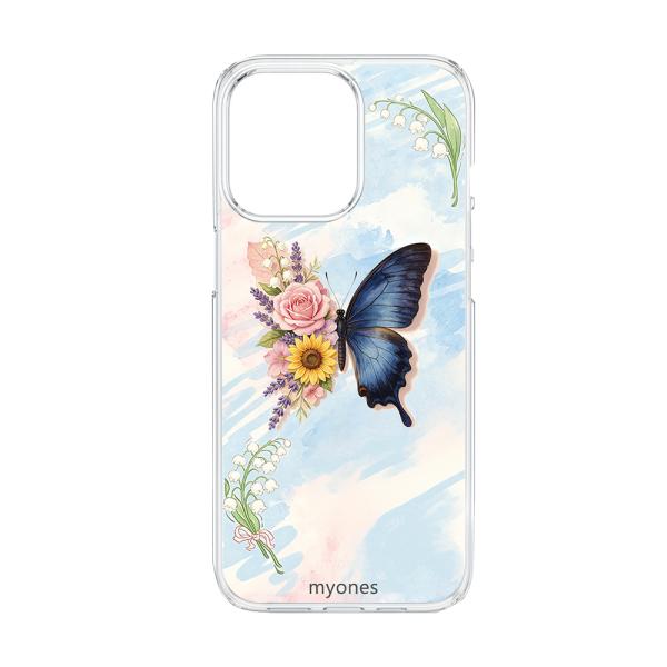 AQUOS R8 SH-52D クリア ハードケース (バタフライ) 花柄 バラ スズラン ひまわり...