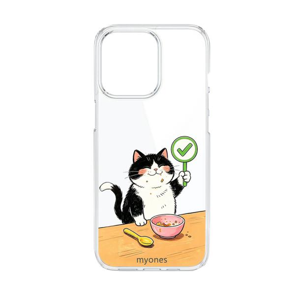 AQUOS R8 SH-52D クリア ハードケース (合格猫) おもしろ 猫 ハチワレ 合格 ネタ...