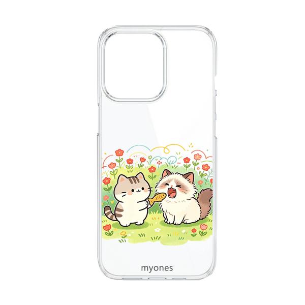 AQUOS R7 SH-52C クリア ハードケース (猫たちの楽園) 可愛い 猫 ラグドール キジ...