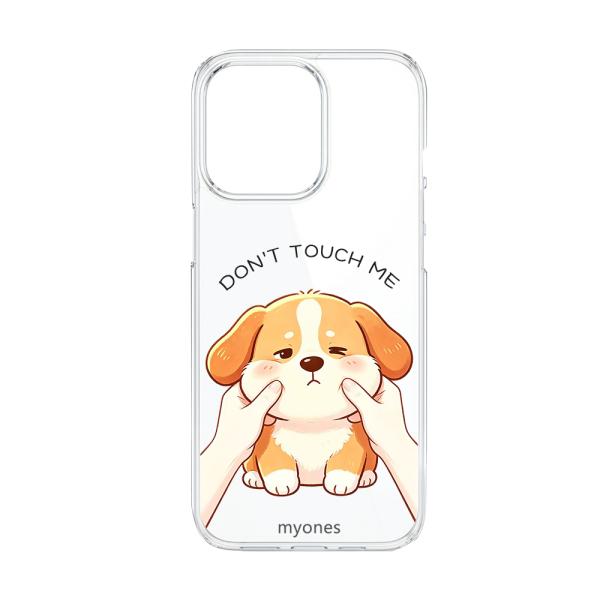 AQUOS R8 SH-52D クリア ハードケース (いぬの顔揉む) 犬 コーギー かわいい イラ...