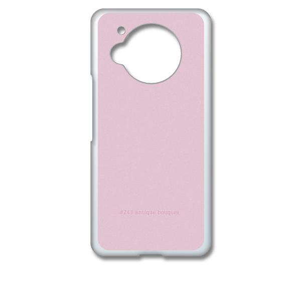 AQUOS R7 SH-52C クリア ハードケース 243-antique bouquet ピンク...
