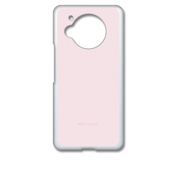 AQUOS R7 SH-52C クリア ハードケース 246-sourire ピンク系 ベビーピンク...