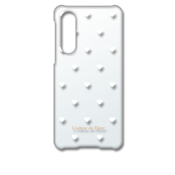 SHG02 AQUOS zero5G basic DX クリア ハードケース (ホワイト) ハート ...
