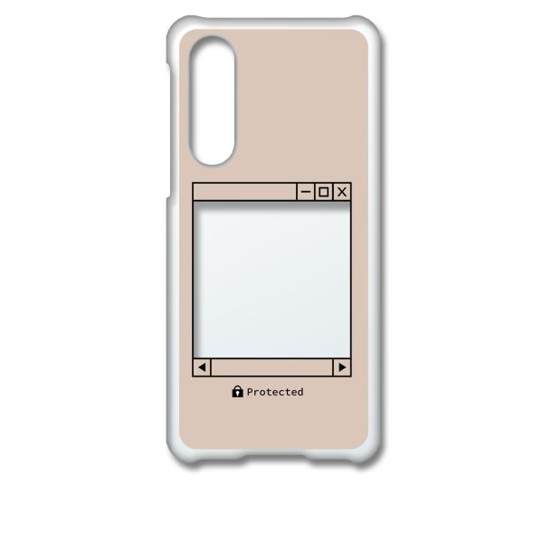 SHG02 AQUOS zero5G basic DX クリア ハードケース (ベージュ) レトロパ...