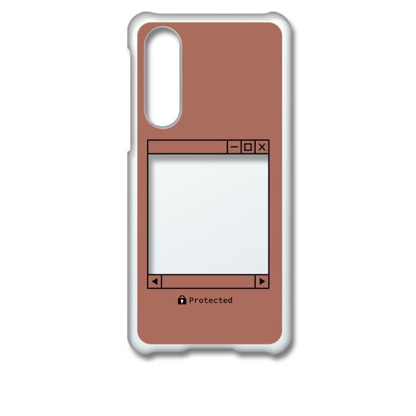 SHG02 AQUOS zero5G basic DX クリア ハードケース (ブラウン) レトロパ...