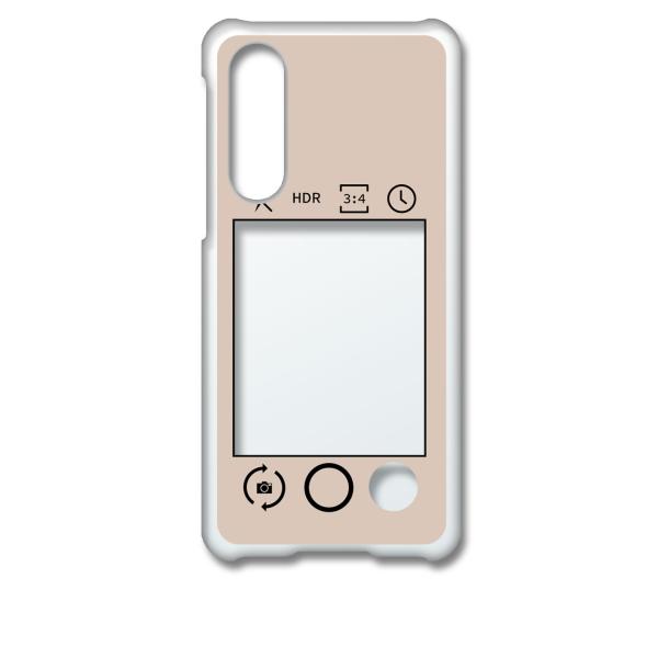 SHG02 AQUOS zero5G basic DX クリア ハードケース (ベージュ) カメラア...
