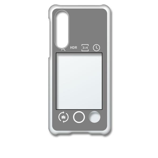 SHG02 AQUOS zero5G basic DX クリア ハードケース (グレー) カメラアプ...