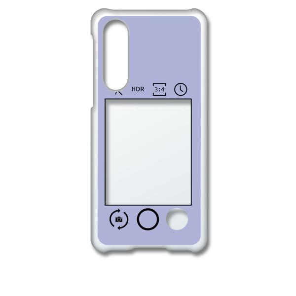 SHG02 AQUOS zero5G basic DX クリア ハードケース (ラベンダー) カメラ...