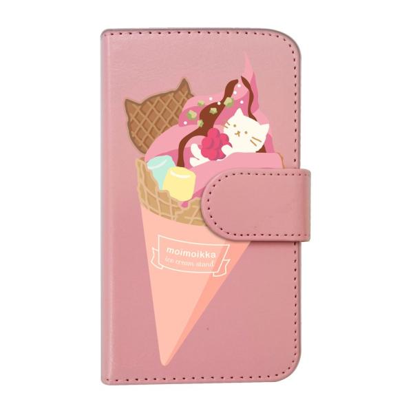 Android One S10 アンドロイドワンS10 手帳型 ケース (ねこアイス / ピンク) ...