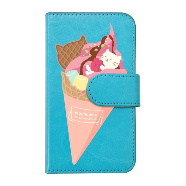 AQUOS sense2/Android One S5 SH-01L 手帳型 ケース (ねこアイス ...