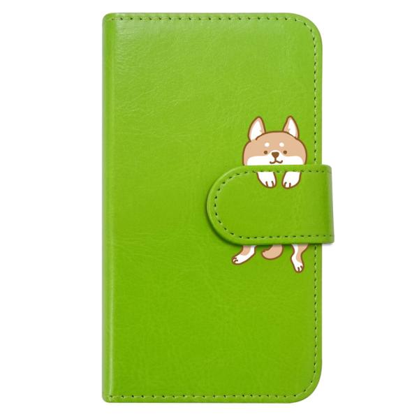 SHG02 AQUOS zero5G basic DX 手帳型 スマホ ケース いぬ 犬  (グリー...