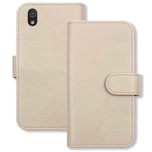 AQUOS sense(SH-01K)/Android One S3 スマホケース（クリーム）カバー...
