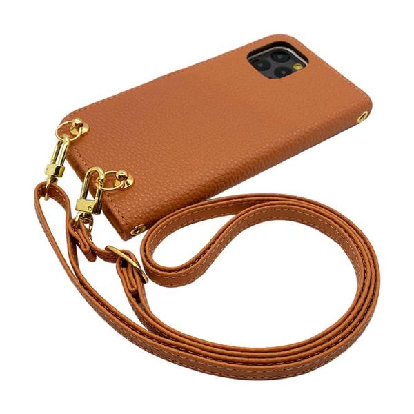 SHG02 AQUOS zero5G basic DX スマホショルダー（手帳アプリコット×ストラッ...