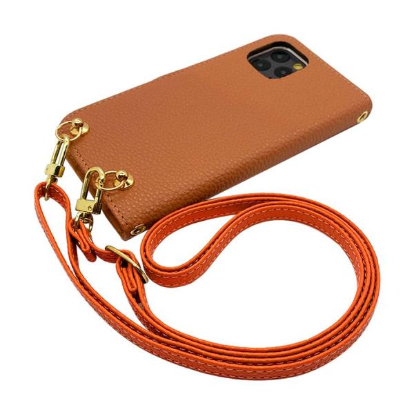 SHG02 AQUOS zero5G basic DX スマホショルダー（手帳アプリコット×ストラッ...
