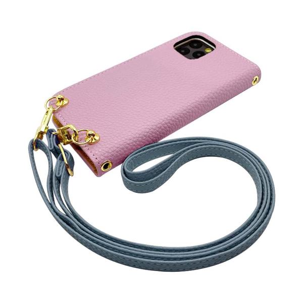 SHG02 AQUOS zero5G basic DX スマホショルダー（手帳バイオレット×ストラッ...