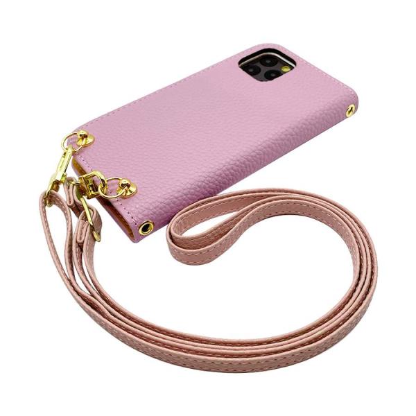 SHG02 AQUOS zero5G basic DX スマホショルダー（手帳バイオレット×ストラッ...