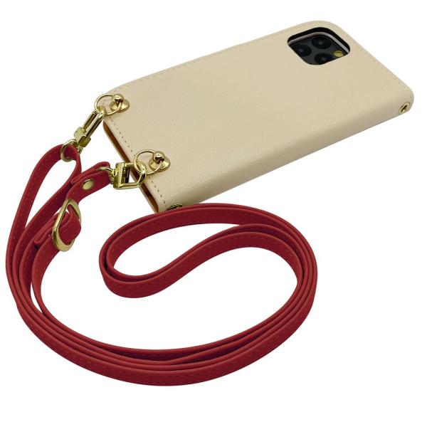 Galaxy S23 Ultra SC-52D SCG20 スマホショルダー（手帳クリーム×ストラッ...