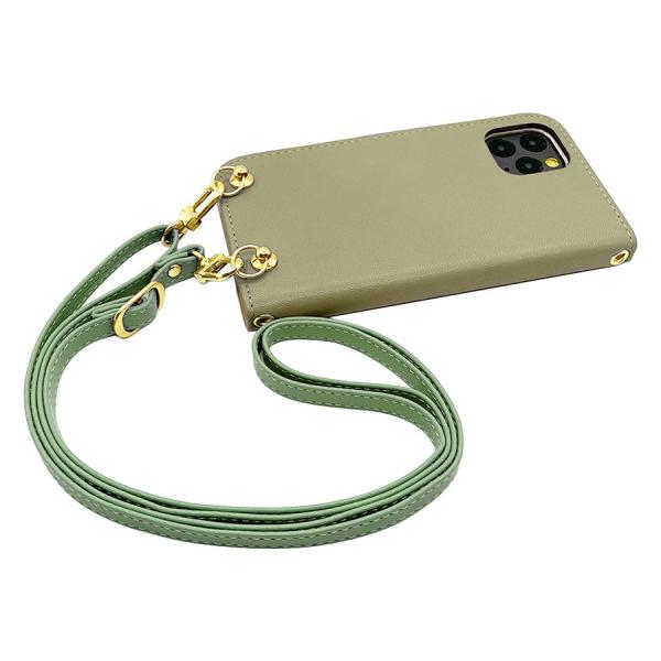 SHG02 AQUOS zero5G basic DX スマホショルダー（手帳ピスタチオ×ストラップ...