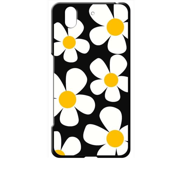 F04K ブラック ハードケース デイジー 花柄 レトロ フラワー