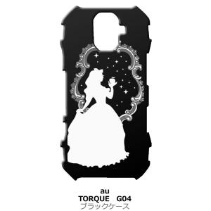 TORQUE G04 ブラック ハードケース 白雪姫 リンゴ キラキラ プリンセス｜ss-link