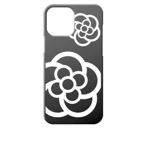 iPhone13 Pro Max アイフォン13プロマックス ブラック ハードケース カメリア 花柄