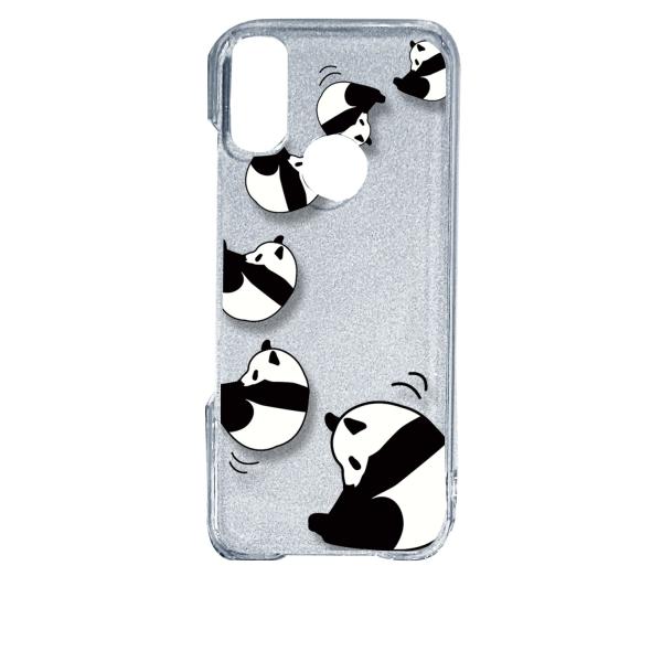 Android One S10 アンドロイドワンS10 クリア ハードケース ころころパンダ スマホ...
