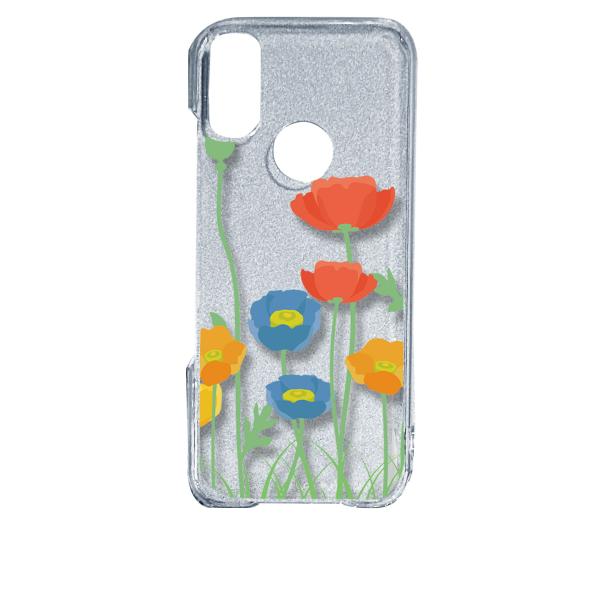 Android One S10 アンドロイドワンS10 クリア ハードケース 花柄 キャロライン風 ...