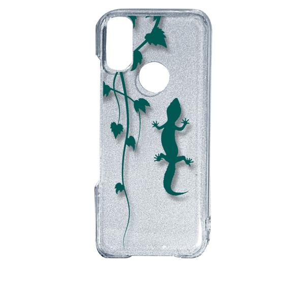 Android One S10 アンドロイドワンS10 クリア ハードケース アニマル 爬虫類 トカ...