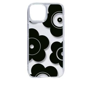 iPhone 17 アイフォン17 クリア ハードケース t026-ブラック 花柄