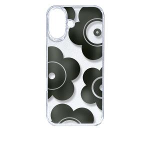 iPhone13 アイフォン13 クリア ハードケース t026-ブラック 花柄