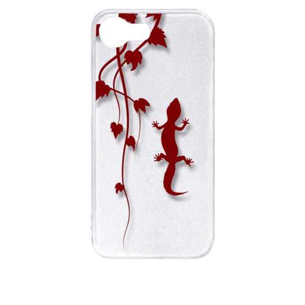 iPhone16e アイフォン16e クリア ハードケース アニマル 爬虫類 トカゲ ヤモリ シルエ...