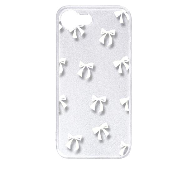 iPhone16e アイフォン16e クリア ハードケース リボン(ホワイト) スマホ ケース スマ...