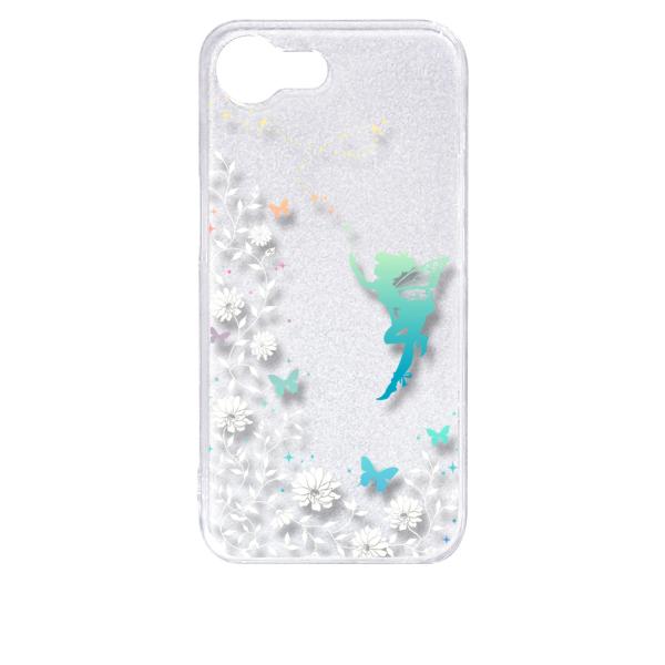 iPhone16e アイフォン16e クリア ハードケース フェアリー キラキラ 妖精 花柄 蝶 ス...