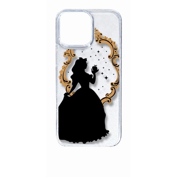 iPhone16 Pro Max アイフォン16プロマックス クリア ハードケース 白雪姫(ブラック...