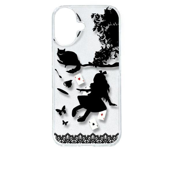 iPhone 17 アイフォン17 クリア ハードケース Alice in wonderland(ブ...