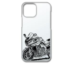 iPhone13 mini アイフォン13ミニ クリア ハードケース バイク イラスト クール スマ...
