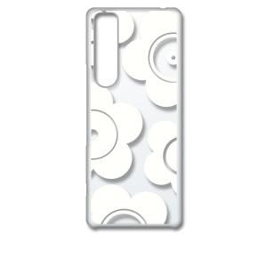 OPPO A54 5G クリア ハードケース t026-ホワイト 花柄 マリメッコ風 スマホ ケース スマートフォン カバー｜ss-link